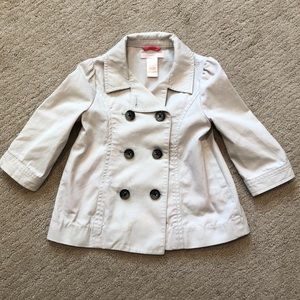 Janie and Jack girls trench coat
